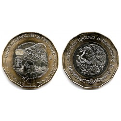 Estados Unidos Mexicanos. 2026. 20 Pesos (SC) Fifa 26, Paseo Santa Lucía