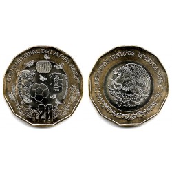 Estados Unidos Mexicanos. 2026. 20 Pesos (SC) Fifa 26, México Triple Sede Mundialista