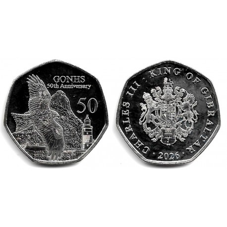 Gibraltar. 2026. 50 Pence (SC)