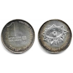 (205) Israel. 1989. 1 New Sheqel (SC) (Plata)