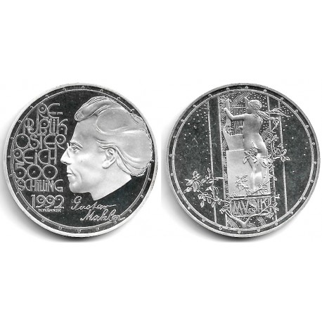 (3010) Austria. 1992. 500 Schilling (EBC+) (Plata)
