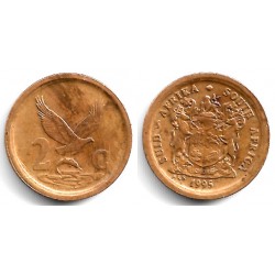 (133) Sudáfrica. 1995. 2 Cents (MBC)