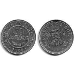 (204) Bolivia. 2008. 50 Centavos (MBC)