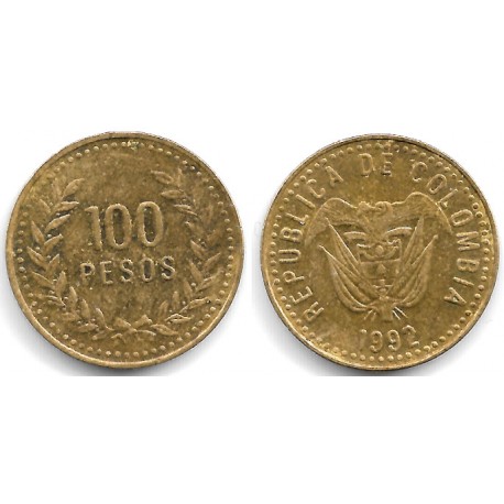 (285.1) Colombia. 1992. 100 Pesos (MBC-)