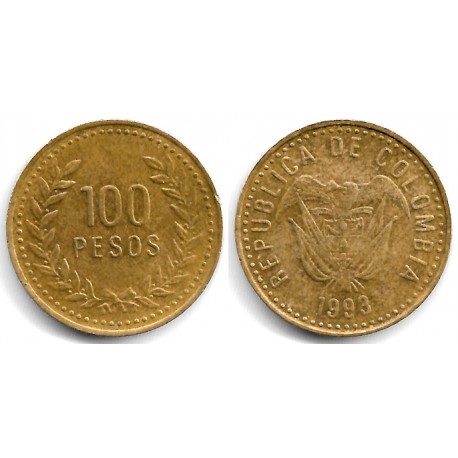 (285.1) Colombia. 1993. 100 Pesos (MBC)