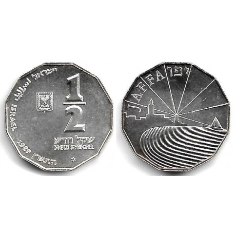 (202) Israel. 1989. ½ New Sheqel (SC) (Plata)