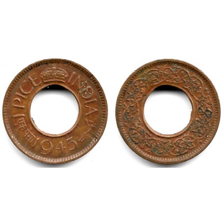 (533) India Británica. 1945. 1 Pice (MBC+)