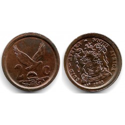 (133) Sudáfrica. 1993. 2 Cents (EBC)