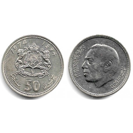 (Y62) Marruecos. 1974. 50 Santimat (SC)
