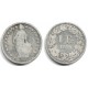 (24) Suiza. 1875. 1 Franc (BC/BC-) (Plata)