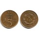 (22.1) Alemania Democrática. 1969. 5 Mark (MBC+)