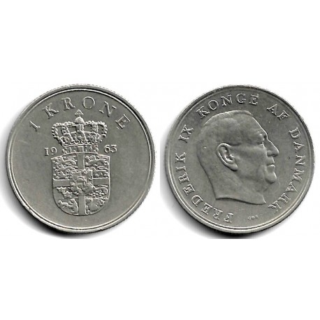 (851.1) Dinamarca. 1965. 1 Krone (MBC)