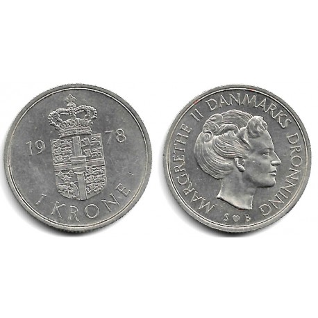 (862.1) Dinamarca. 1978. 1 Krone (MBC)
