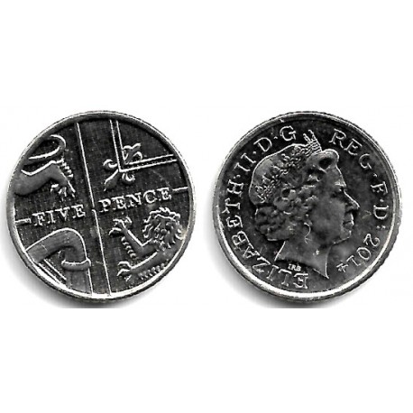 (1109d) Gran Bretaña. 2014. 5 Pence (EBC)