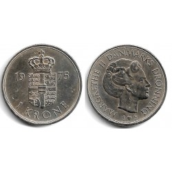 (862.1) Dinamarca. 1975. 1 Krone (MBC)
