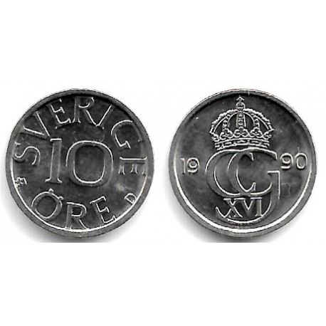 (850) Suecia. 1990. 10 Ore (EBC+)