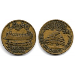 (5.2) Líbano. 1925. 5 Piastres (MBC)