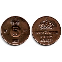 (822) Suecia. 1953. 5 Ore (MBC)
