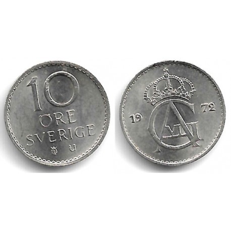 (835) Suecia. 1972. 10 Ore (EBC+)