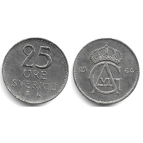 (836) Suecia. 1964. 25 Ore (MBC+)