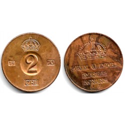 (821) Suecia. 1970. 2 Ore (MBC+)