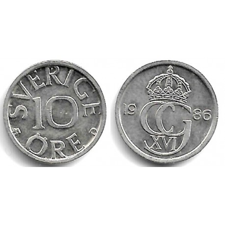 (850) Suecia. 1986. 10 Ore (EBC+)
