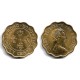 (36) Hong Kong. 1975. 20 Cents (EBC) Manchas