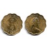 (36) Hong Kong. 1975. 20 Cents (EBC) Manchas