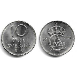 (835) Suecia. 1971. 10 Ore (EBC+)