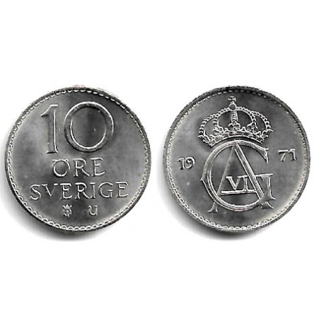 (835) Suecia. 1971. 10 Ore (EBC+)