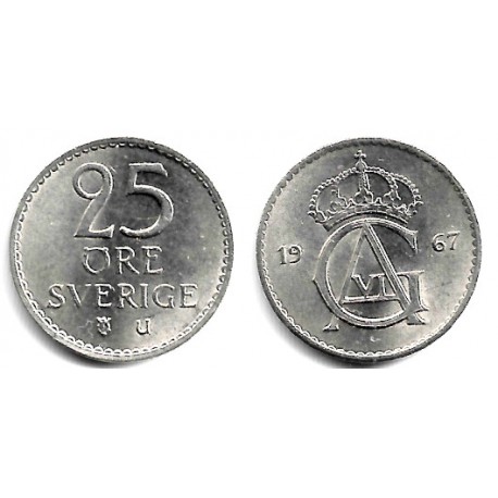 (836) Suecia. 1967. 25 Ore (EBC)