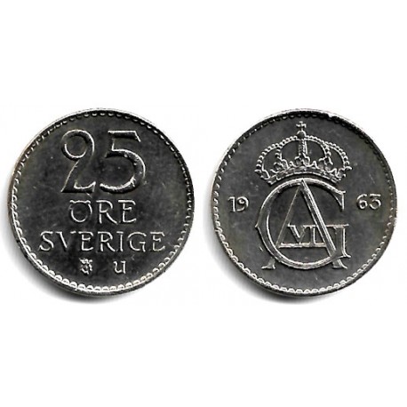 (836) Suecia. 1963. 25 Ore (MBC+)