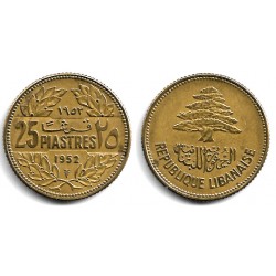 (16.1) Líbano. 1952. 25 Piastes (EBC+)