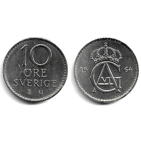 (835) Suecia. 1964. 10 Ore (EBC)