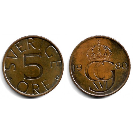 (849) Suecia. 1980. 5 Ore (MBC)