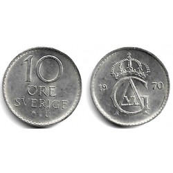 (835) Suecia. 1970. 10 Ore (EBC)