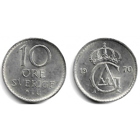 (835) Suecia. 1970. 10 Ore (EBC)