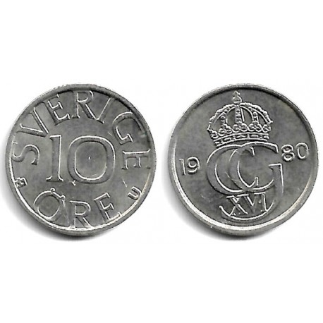 (850) Suecia. 1980. 10 Ore (EBC)