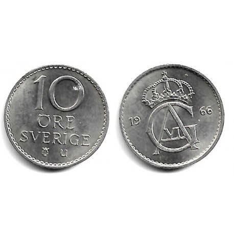 (835) Suecia. 1966. 10 Ore (EBC)