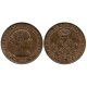 Isabel II. 1868. 5 Céntimos de Escudo (EBC) Ceca de Barcelona OM