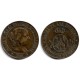 Isabel II. 1866. 5 Céntimos de Escudo (MBC) Ceca de Barcelona OM