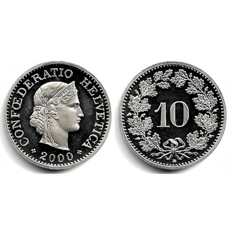 (27) Suiza. 2000. 10 Rappen (SC)