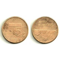 (210) Países Bajos. 1989. 5 Gulden (MBC)