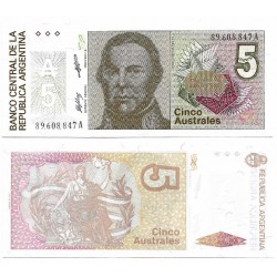 (324b) Argentina. 1985-89. 5 Pesos (SC)
