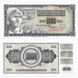 (92d) Yugoslavia. 1981. 1000 Dinara (SC)