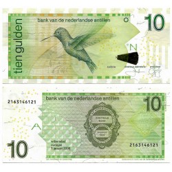 (28d) Antillas Neerlandesas. 2006. 10 Gulden (EBC+)