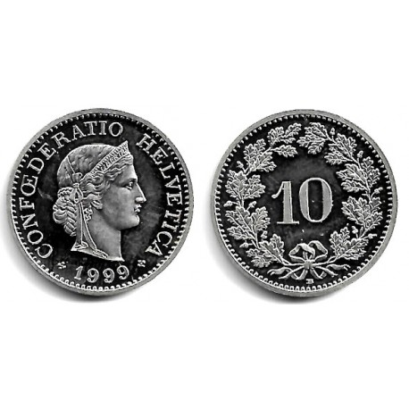 (27) Suiza. 1999. 10 Rappen (SC)