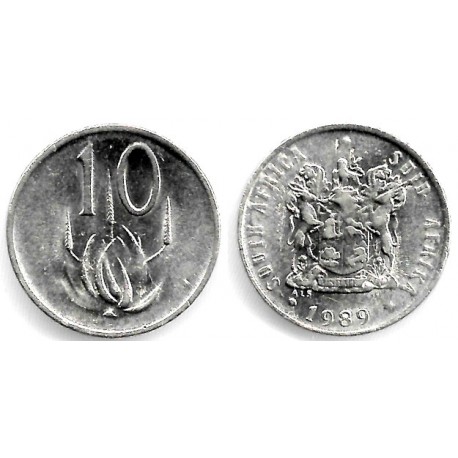 (85) Sudáfrica. 1989. 10 Cents (MBC+)