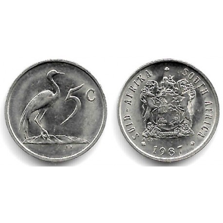 (84) Sudáfrica. 1987. 5 Cents (EBC)