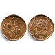 (82) Sudáfrica. 1989. 1 Cent (EBC) Mancha